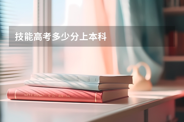 技能高考多少分上本科