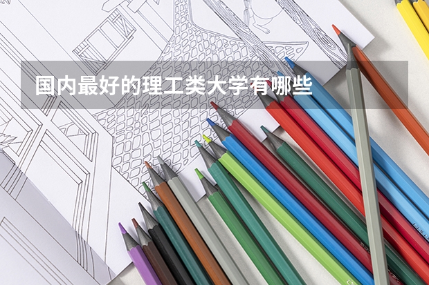 国内最好的理工类大学有哪些