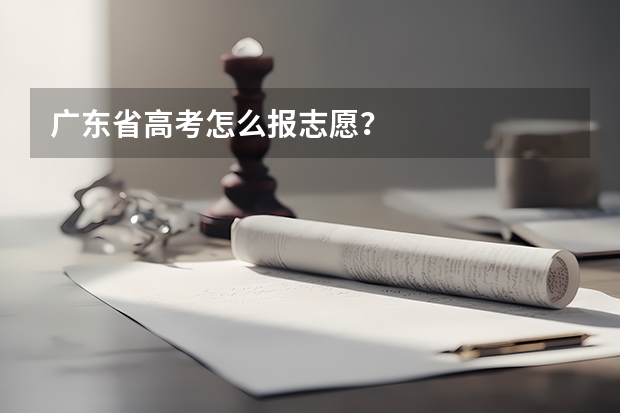 广东省高考怎么报志愿?