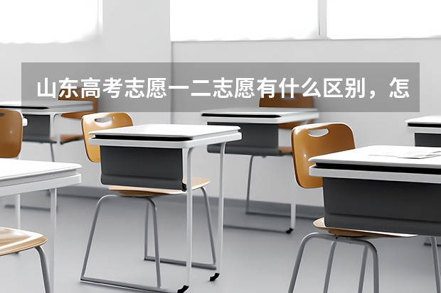 山东高考志愿一二志愿有什么区别,怎么报